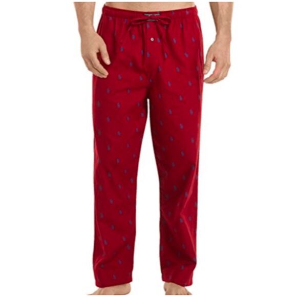 Polo by Ralph Lauren Other - POLO RALPH LAUREN Men’s Red and blue logo flannel sleep pants large